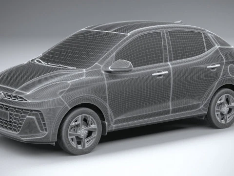 Hyundai i10 sedan 2024 3D Model