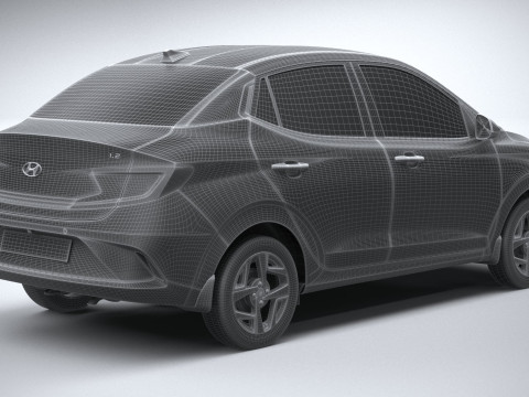 Hyundai i10 sedan 2024 Modelo 3D