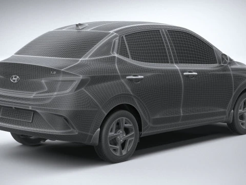 Hyundai i10 sedan 2024 3D Model