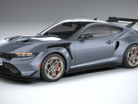 Mustang GTD 2025 LowPoly 3D Model