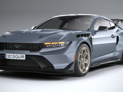 Mustang GTD 2025 LowPoly 3D Model
