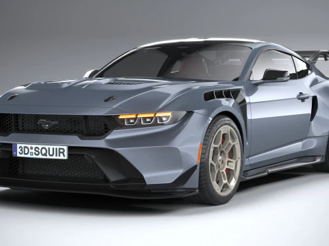 Mustang GTD 2025 LowPoly 3D Model