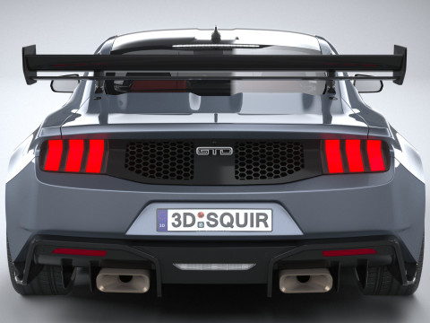 Mustang GTD 2025 LowPoly 3D Model