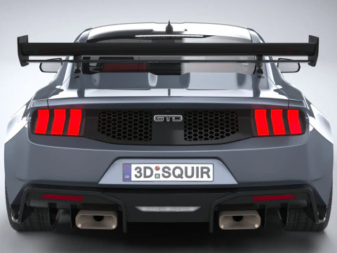 Mustang GTD 2025 LowPoly 3D Model