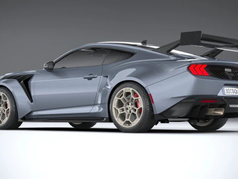 Mustang GTD 2025 LowPoly 3D Model