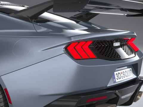 Mustang GTD 2025 LowPoly 3D Model