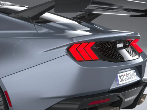Mustang GTD 2025 LowPoly 3D Model