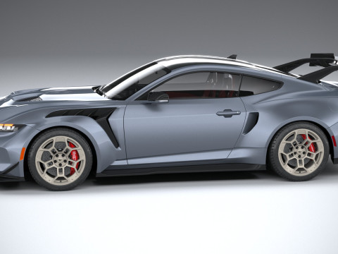 Mustang GTD 2025 LowPoly 3D Model