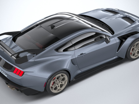Mustang GTD 2025 LowPoly 3D Model