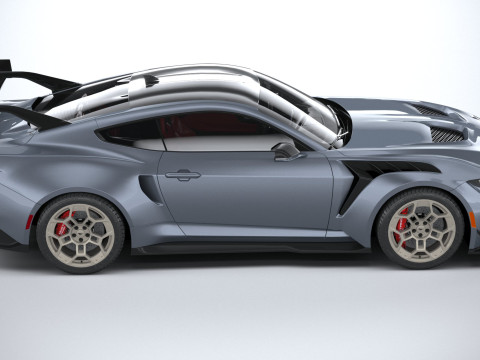 Mustang GTD 2025 LowPoly 3D Model