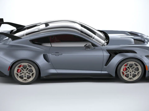 Mustang GTD 2025 LowPoly 3D Model