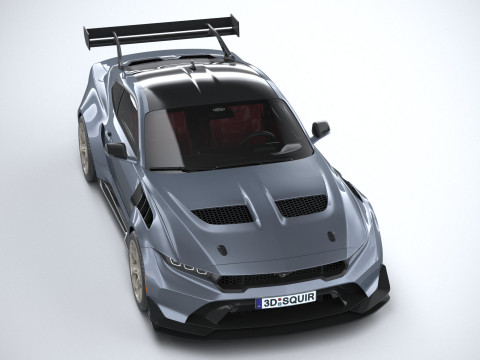 Mustang GTD 2025 LowPoly 3D Model