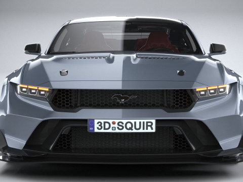 Mustang GTD 2025 LowPoly 3D Model