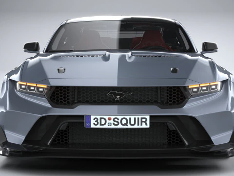 Mustang GTD 2025 LowPoly 3D Model