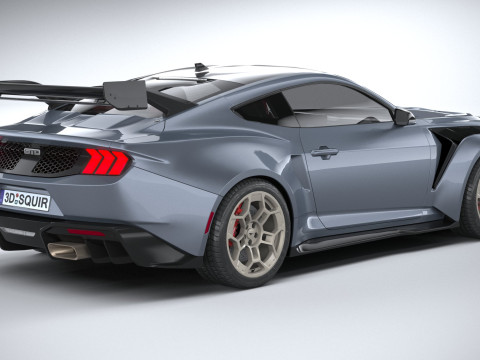 Mustang GTD 2025 LowPoly 3D Model