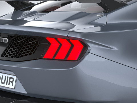 Mustang GTD 2025 LowPoly 3D Model