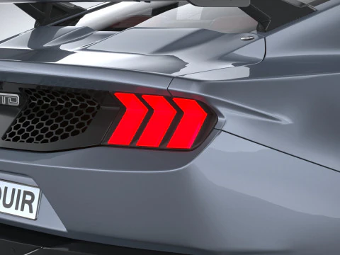 Mustang GTD 2025 LowPoly 3D Model