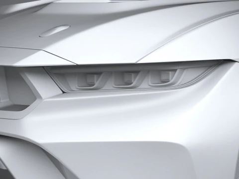 Mustang GTD 2025 LowPoly 3D Model