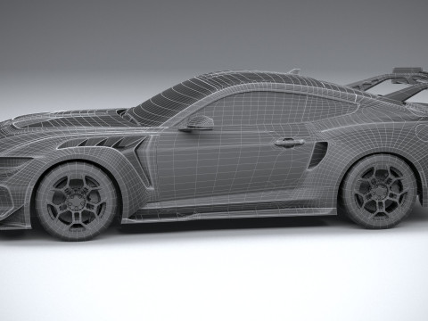 Mustang GTD 2025 LowPoly 3D Model