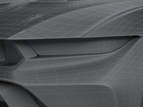 Mustang GTD 2025 LowPoly 3D Model