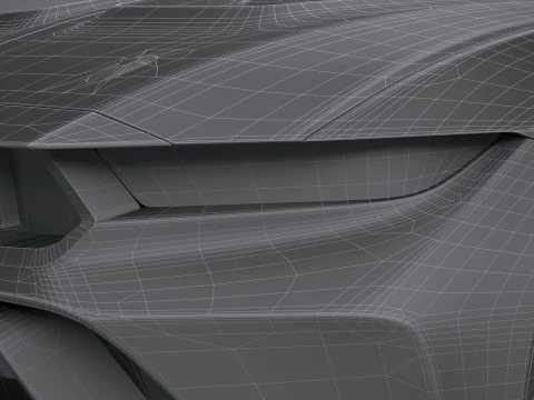 Mustang GTD 2025 LowPoly 3D Model