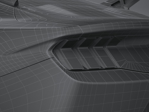 Mustang GTD 2025 LowPoly 3D Model