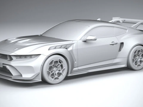 Mustang GTD 2025 3D Model