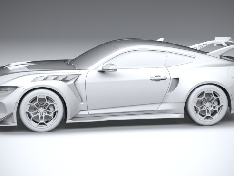 Mustang GTD 2025 Modello 3D