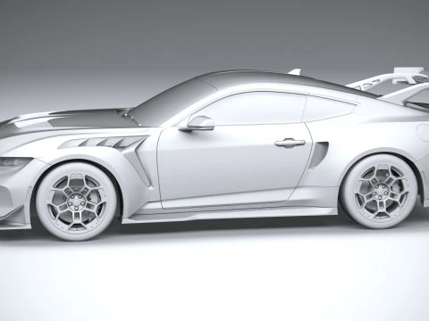 Mustang GTD 2025 3D Model