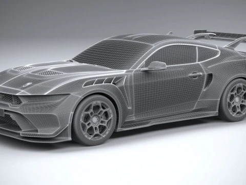 Mustang GTD 2025 3D Model