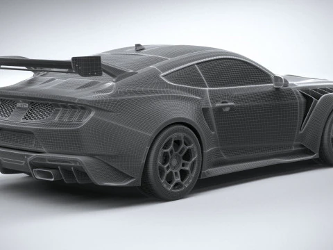 Mustang GTD 2025 3D Model
