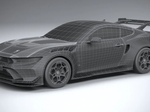 Mustang GTD 2025 3D Model