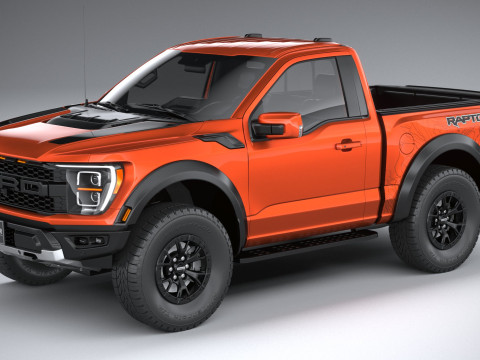 F150 Raptor Regular Cab 2022 3D Model
