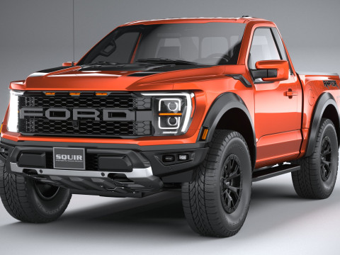 F150 Raptor Regular Cab 2022 3D Model