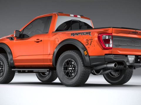 F150 Raptor Regular Cab 2022 3D Model
