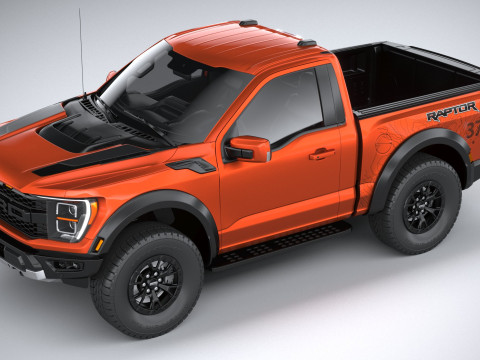 F150 Raptor Regular Cab 2022 3D Model