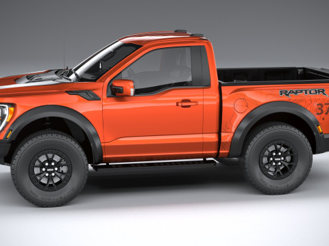 F150 Raptor Regular Cab 2022 3D Model