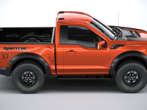 F150 Raptor Regular Cab 2022 3D Model