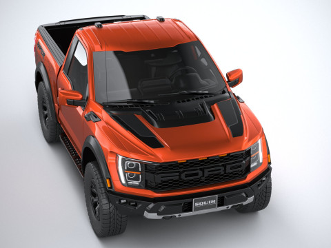 F150 Raptor Regular Cab 2022 3D Model