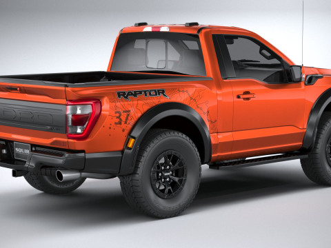 F150 Raptor Regular Cab 2022 3D Model