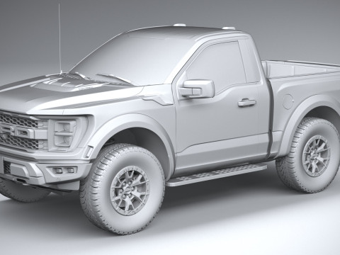 F150 Raptor Regular Cab 2022 3D Model