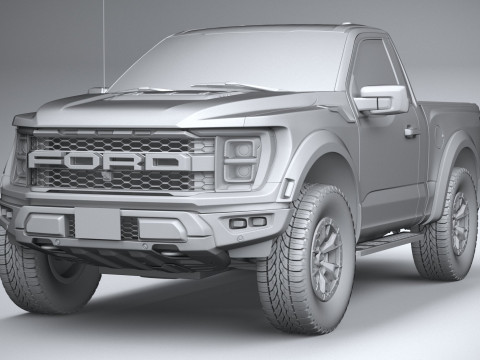 F150 Raptor Regular Cab 2022 3D Model