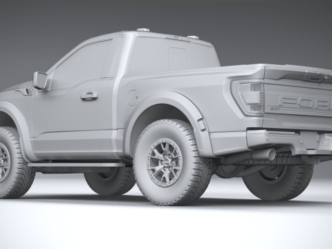 F150 Raptor Regular Cab 2022 3D Model