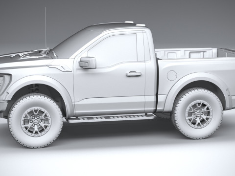 F150 Raptor Regular Cab 2022 3D Model