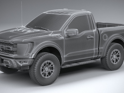 F150 Raptor Regular Cab 2022 3D Model