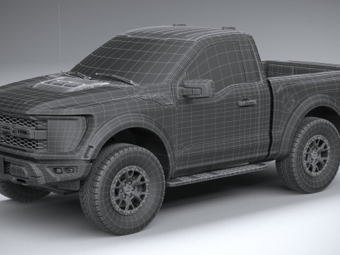 F150 Raptor Regular Cab 2022 3D Model