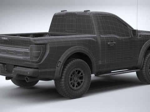 F150 Raptor Regular Cab 2022 3D Model
