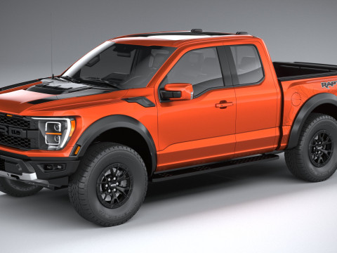F150 Raptor Super Cab 2022 3D Model