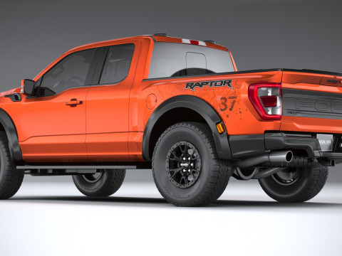 F150 Raptor Super Cab 2022 3Dモデル