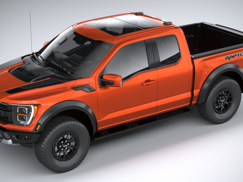 F150 Raptor Super Cab 2022 3Dモデル